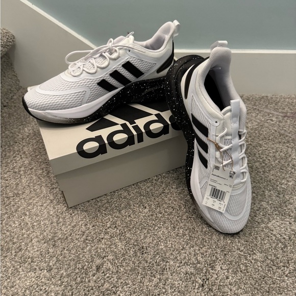 adidas Other - New Adidas Alphabounce+ Bounce Mens Running Shoes Sz 11 White Black Sneakers